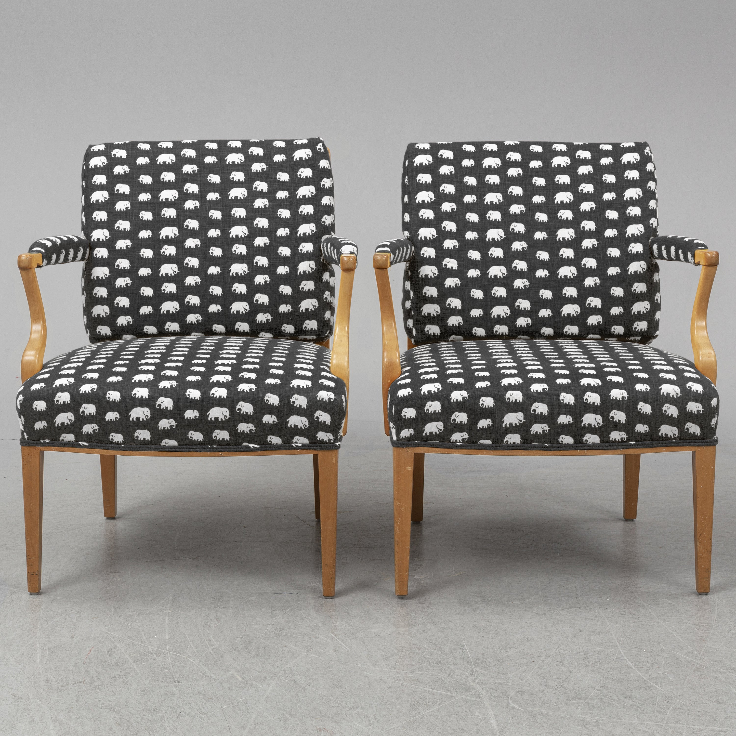 Josef Frank Model 969 Armchairs for Svenskt Tenn, Sweden, Pair