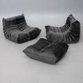 Michel Ducaroy Togo Lounge Chairs and Ottoman for Ligne Roset