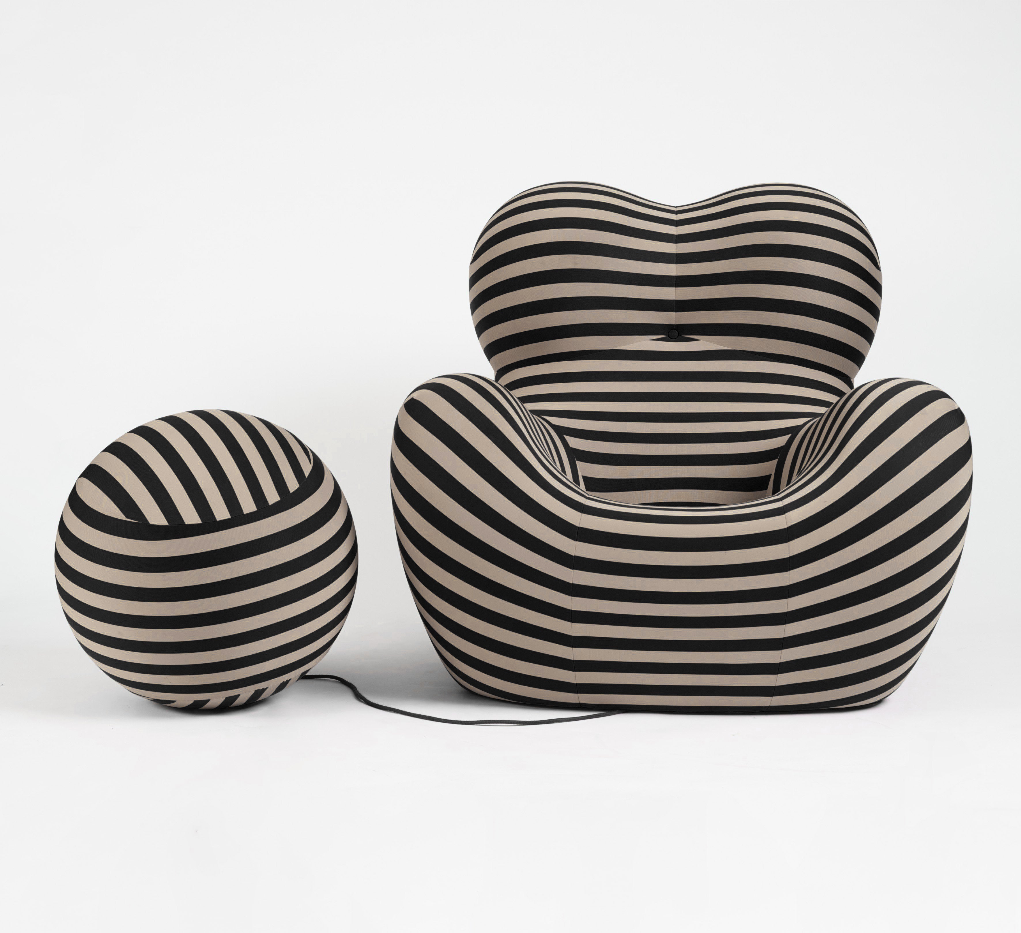 Gaetano Pesce UP5 “La Mamma” Armchair with UP6 Ottoman for B&B Italia, Italy
