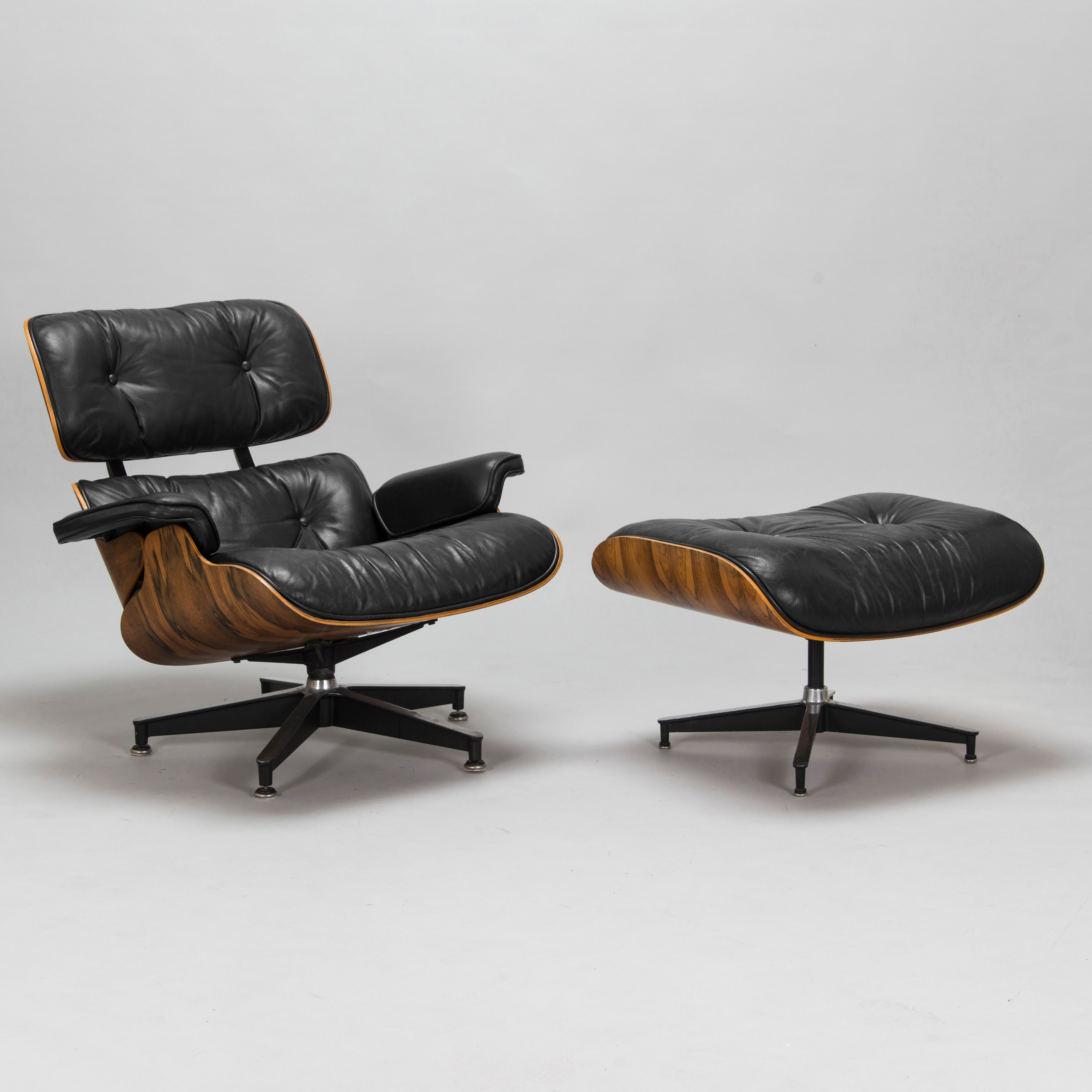 Eames Lounge Chair and Ottoman by Charles and Ray Eames for Herman Miller