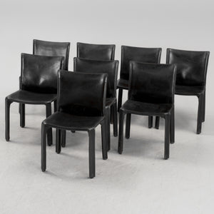 Mario Bellini CAB 412 Dining Chairs for Cassina, Set of Eight