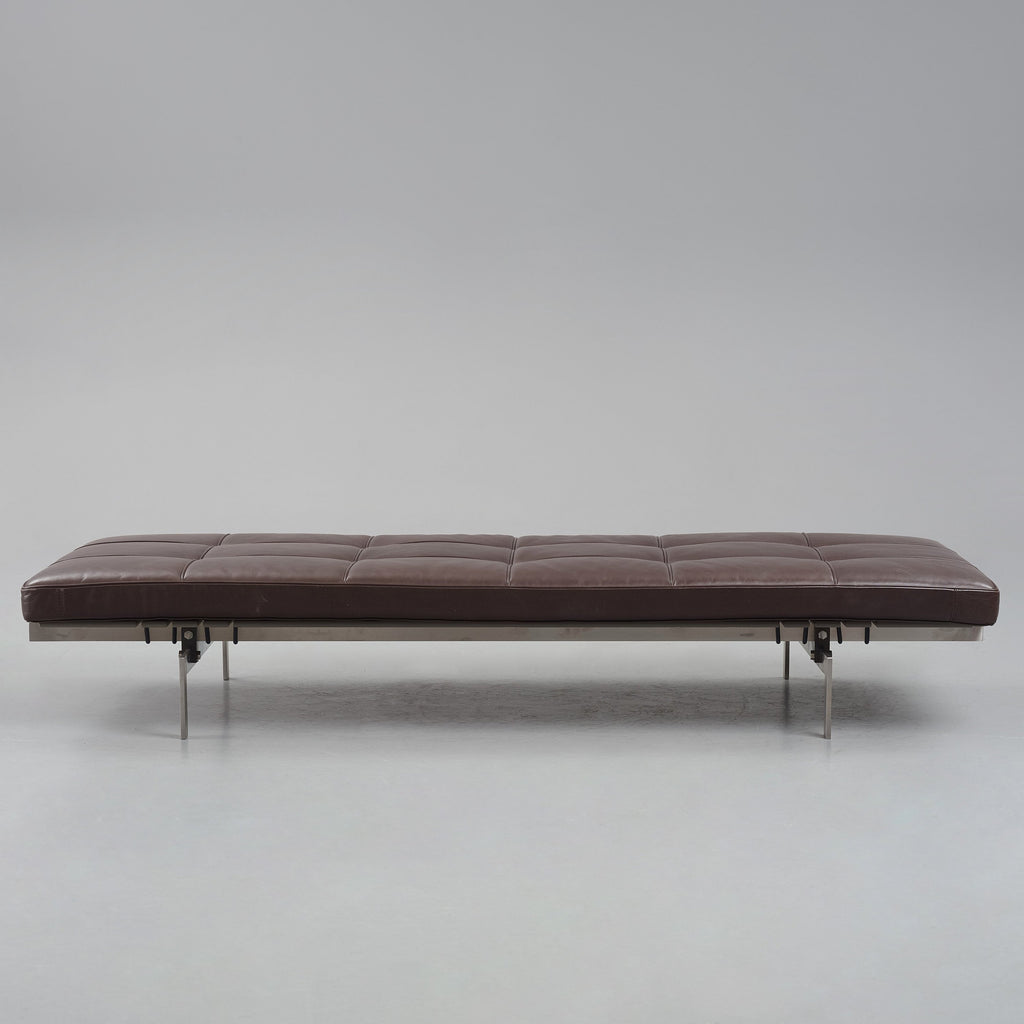 Poul Kjærholm PK-80 Daybed for Fritz Hansen in Dark Brown Leather
