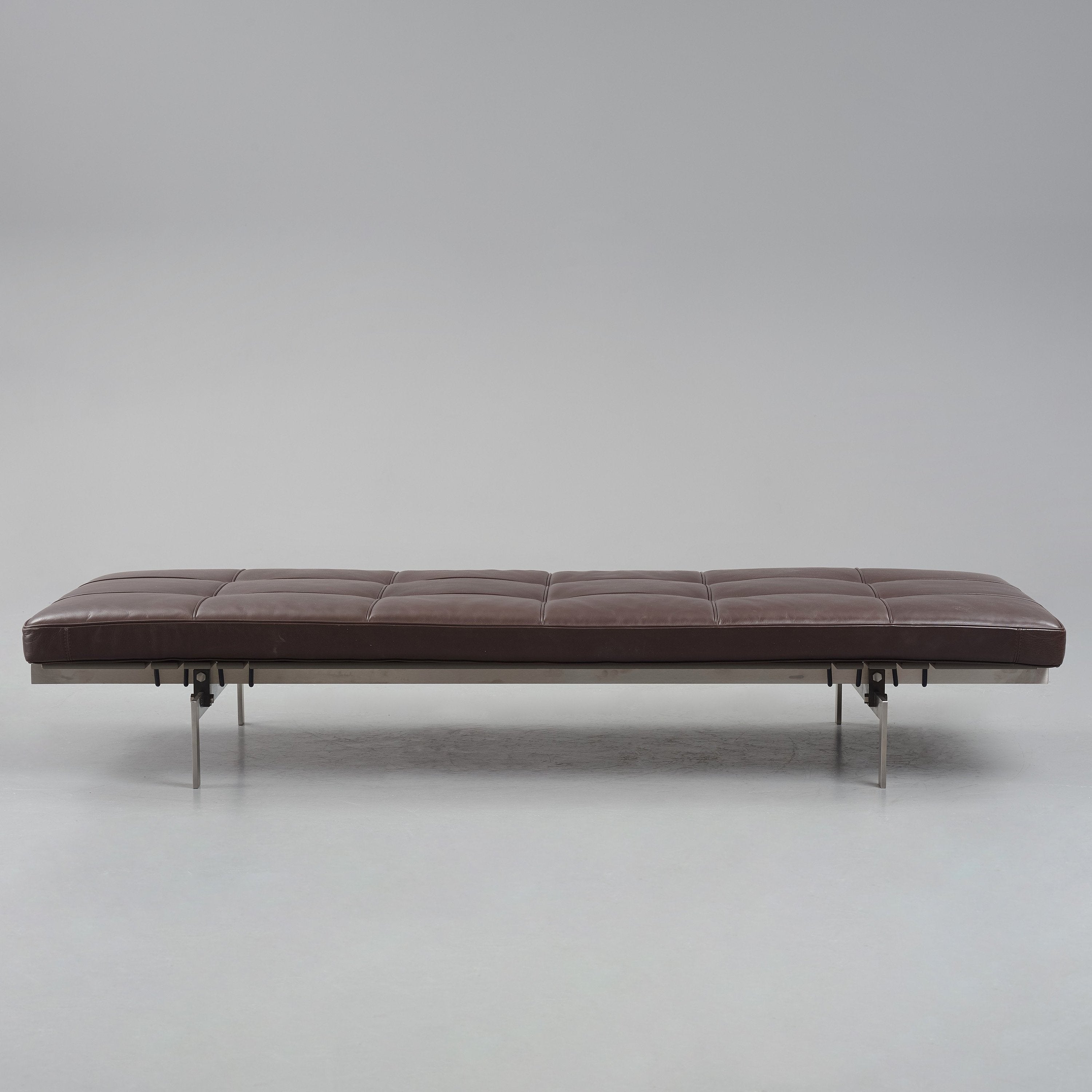 Poul Kjærholm PK-80 Daybed for Fritz Hansen in Dark Brown Leather