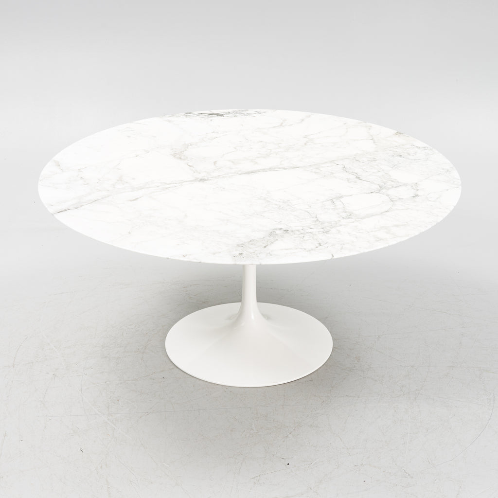 Eero Saarinen Tulip Dining Table for Knoll, Arabescato Marble