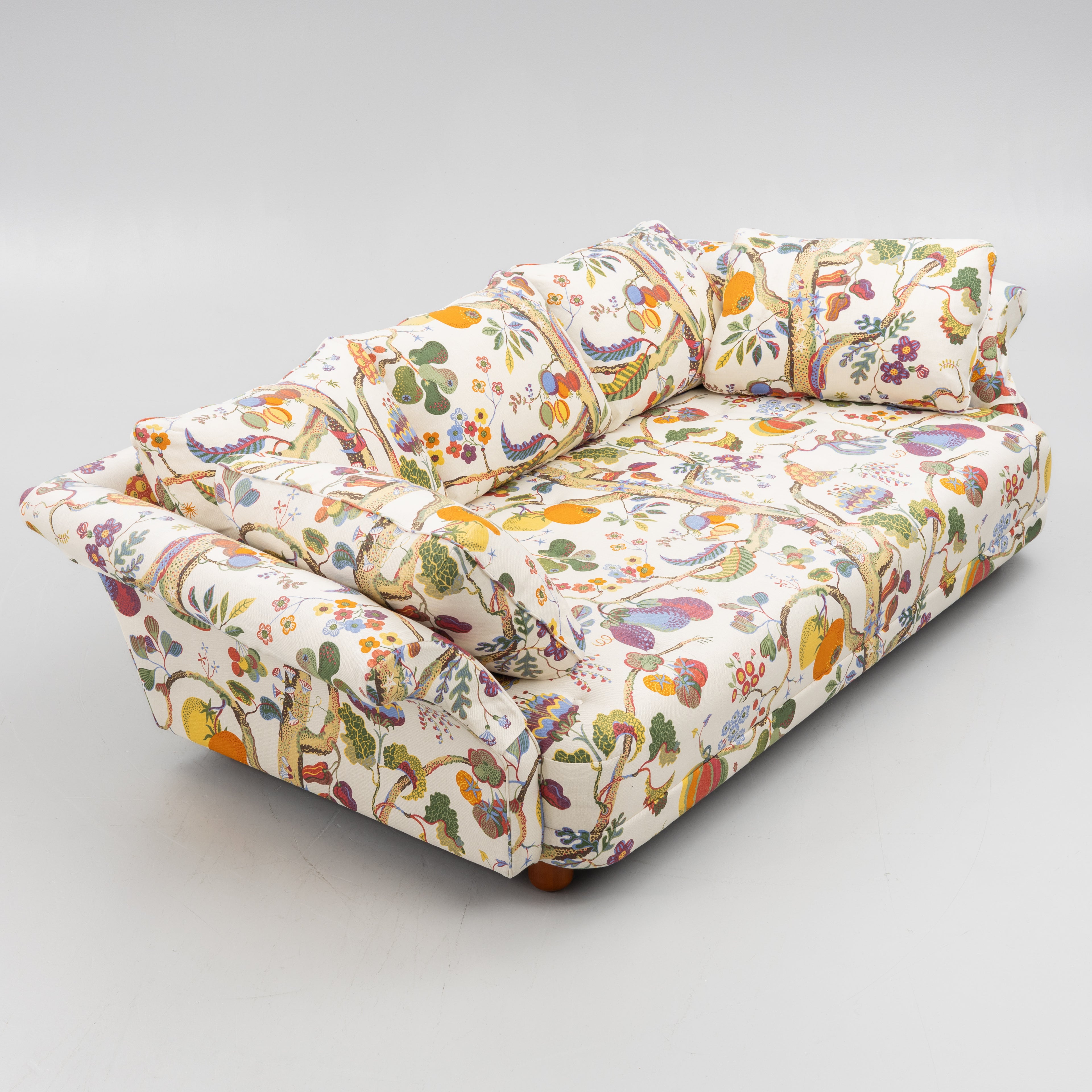 Josef Frank Liljevalchs Sofa for Svenskt Tenn in Vegetable Tree Fabric