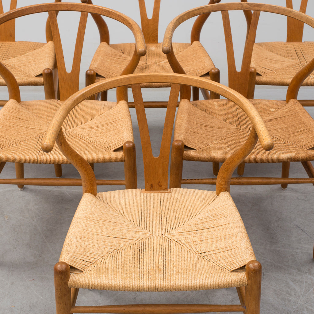 Hans J. Wegner CH24 Wishbone Chairs for Carl Hansen & Søn, Set of Six
