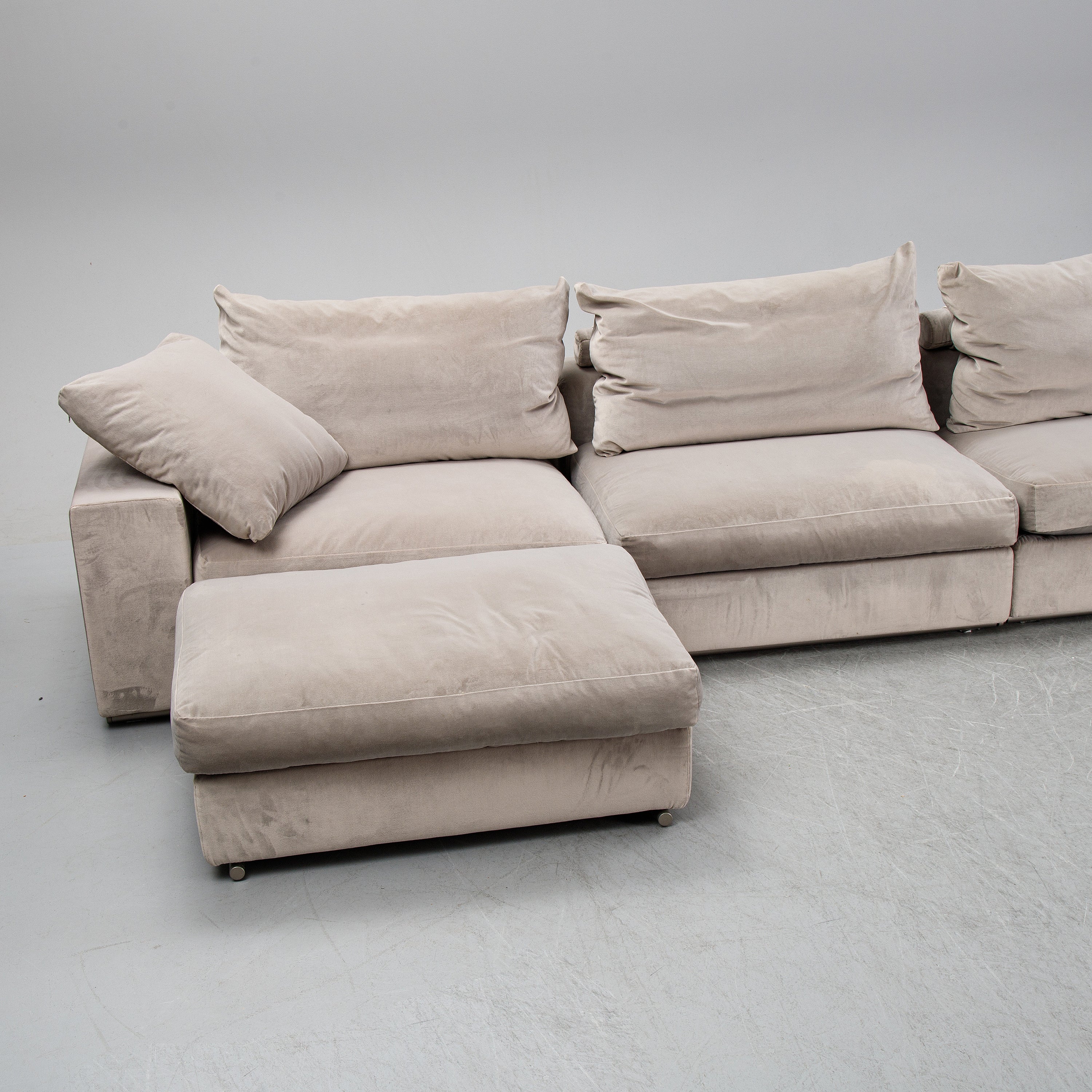 Antonio Citterio Groundpiece Modular Sofa for Flexform, Six-Piece Set