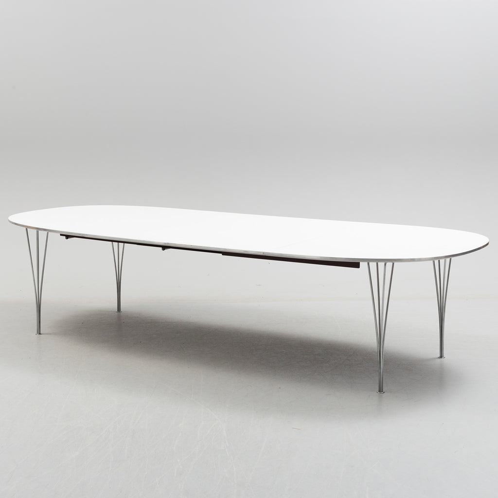 Bruno Mathsson & Piet Hein Superellips Extension Dining Table for Fritz Hansen