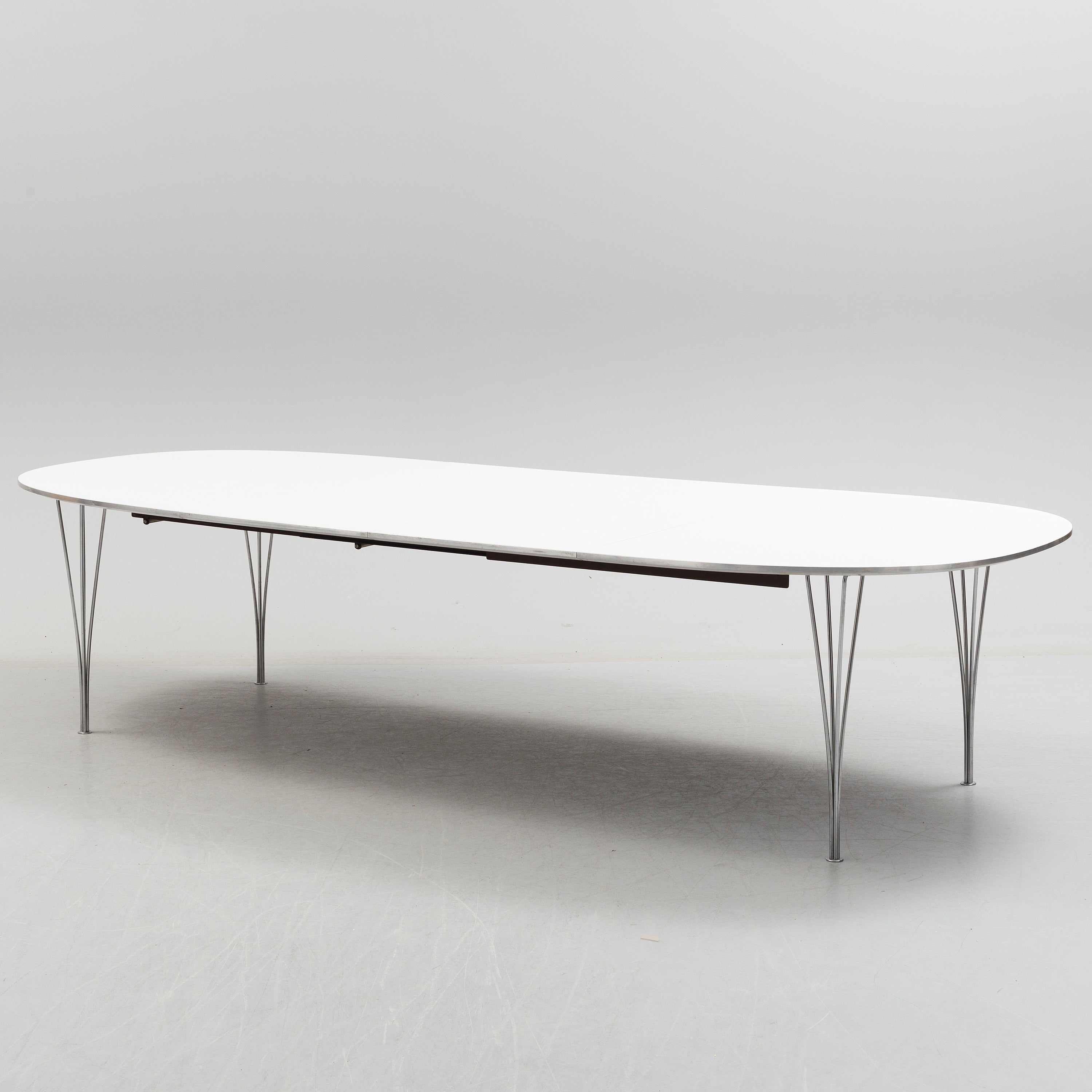 Bruno Mathsson & Piet Hein Superellips Extension Dining Table for Fritz Hansen