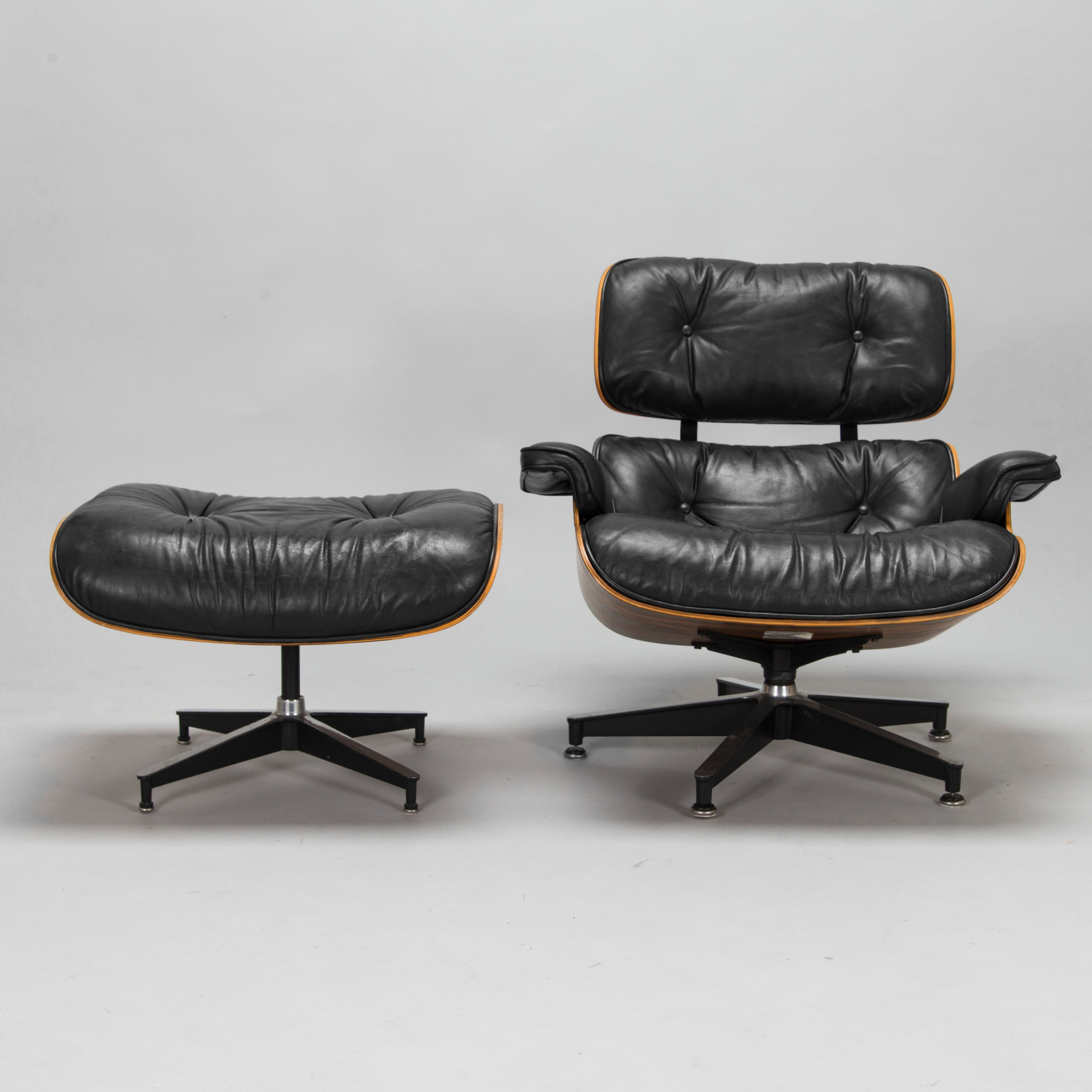 Eames Lounge Chair and Ottoman by Charles and Ray Eames for Herman Miller