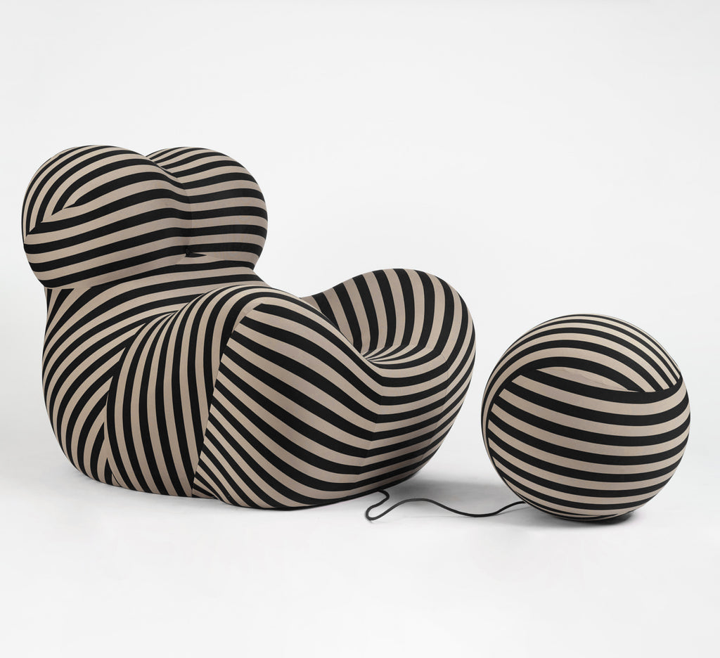 Gaetano Pesce UP5 “La Mamma” Armchair with UP6 Ottoman for B&B Italia, Italy