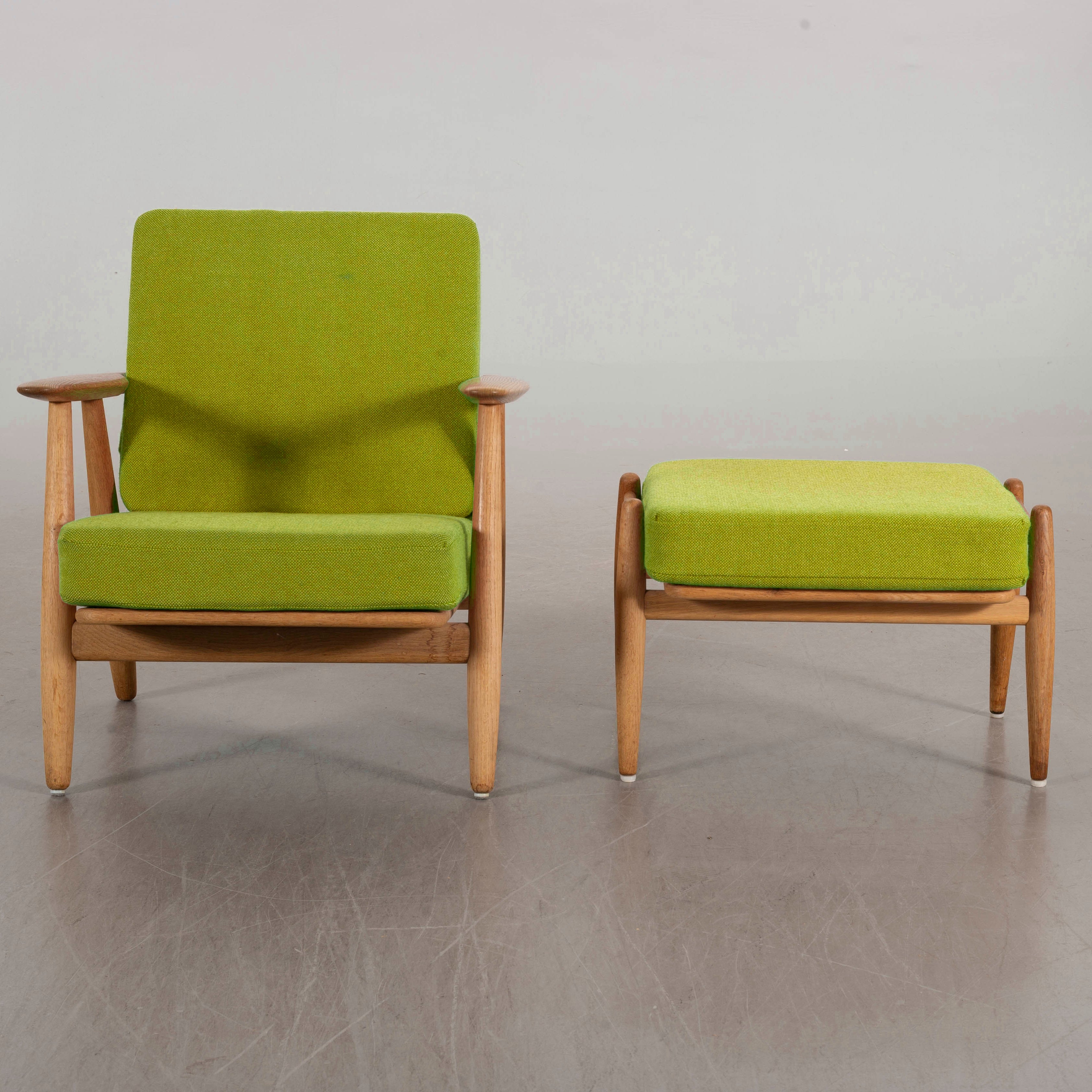 GE-240 Cigarren Lounge Chair and Ottoman by Hans Wegner for Getama