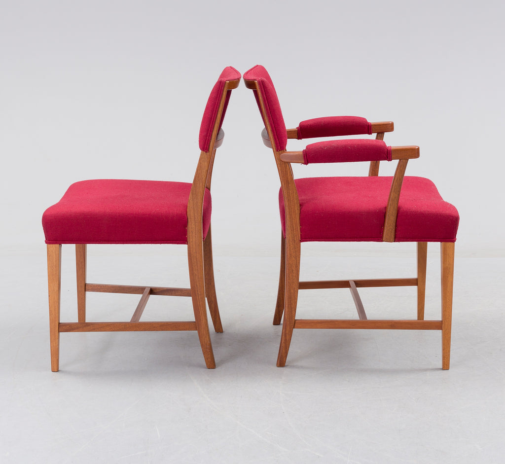 Josef Frank Model 695 Dining Chairs for Svenskt Tenn, Set of Six