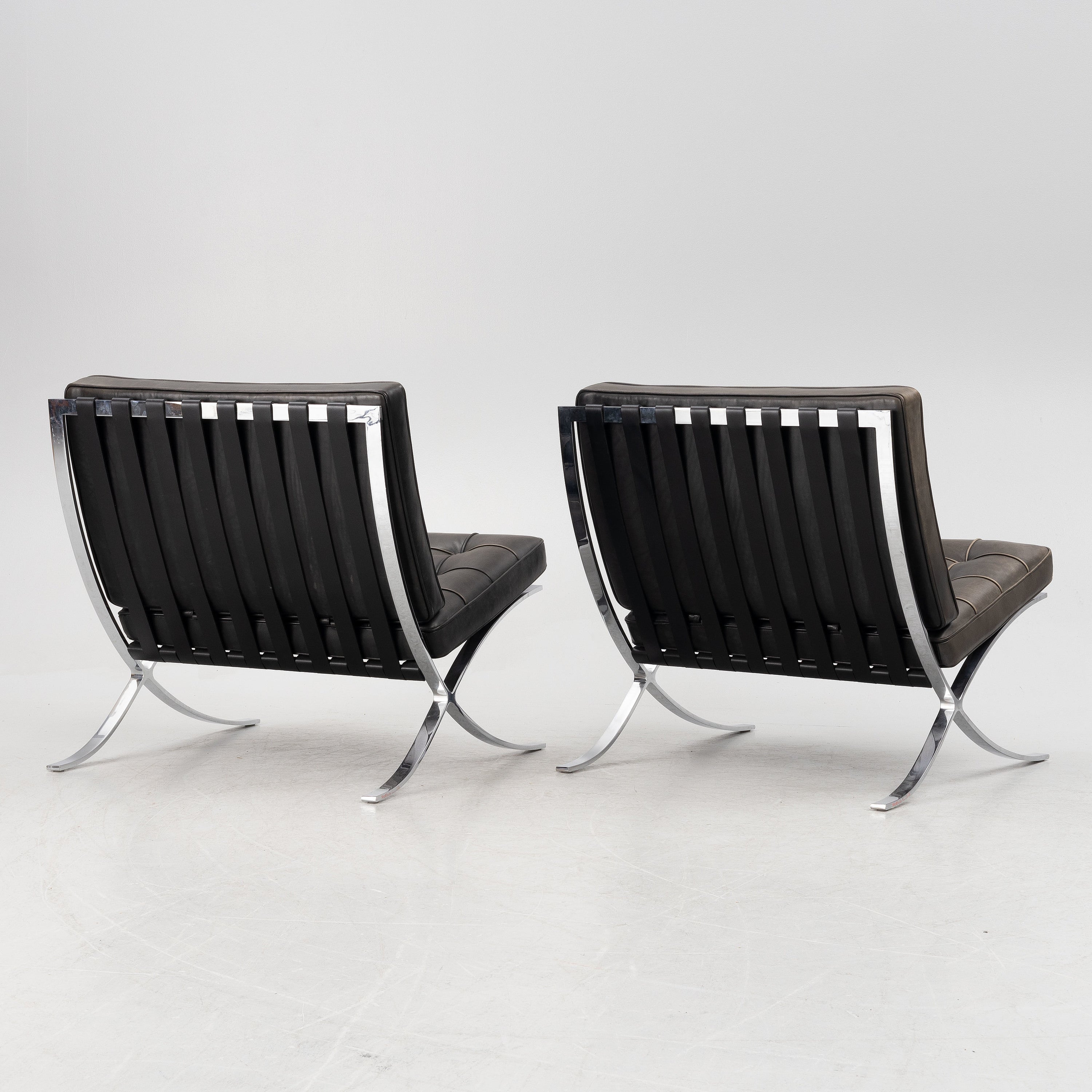Ludwig Mies van der Rohe Barcelona Lounge Chairs for Knoll, Pair