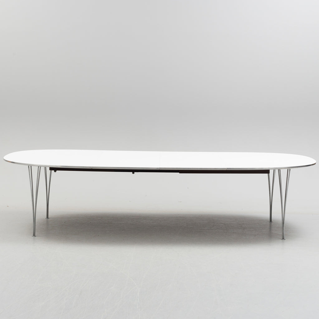 Bruno Mathsson & Piet Hein Superellips Extension Dining Table for Fritz Hansen