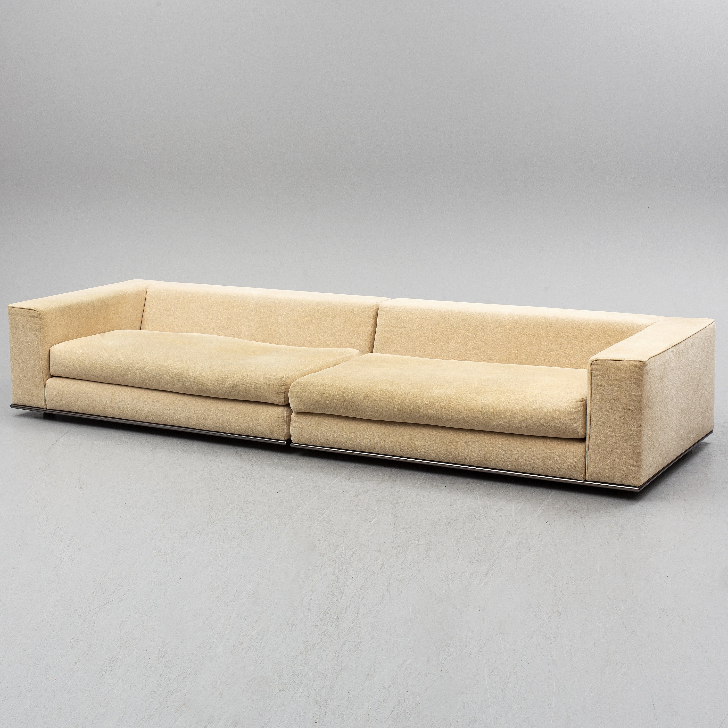 Rodolfo Dordoni Modular Sofa with Ottoman for Minotti, Italy