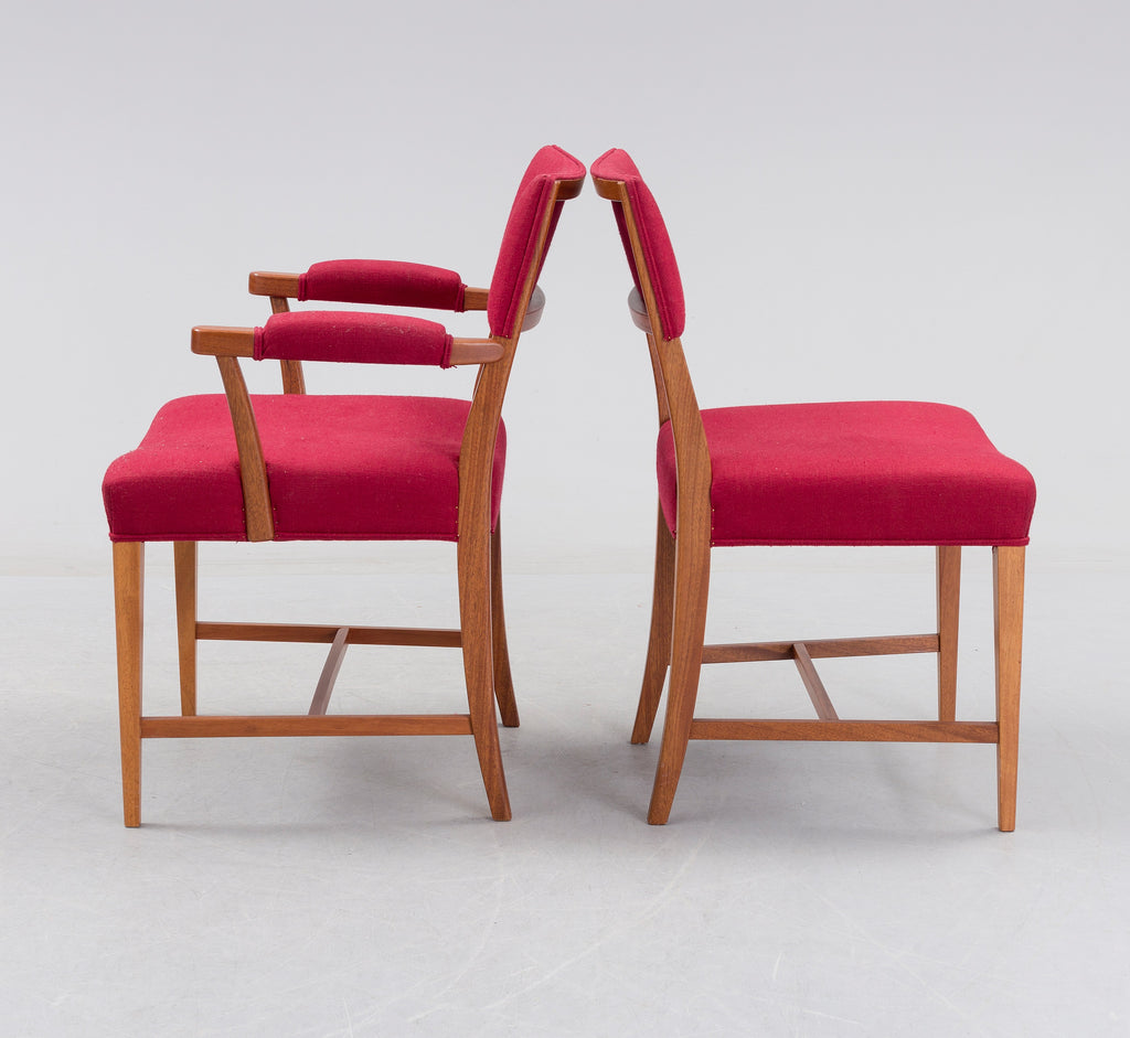 Josef Frank Model 695 Dining Chairs for Svenskt Tenn, Set of Six