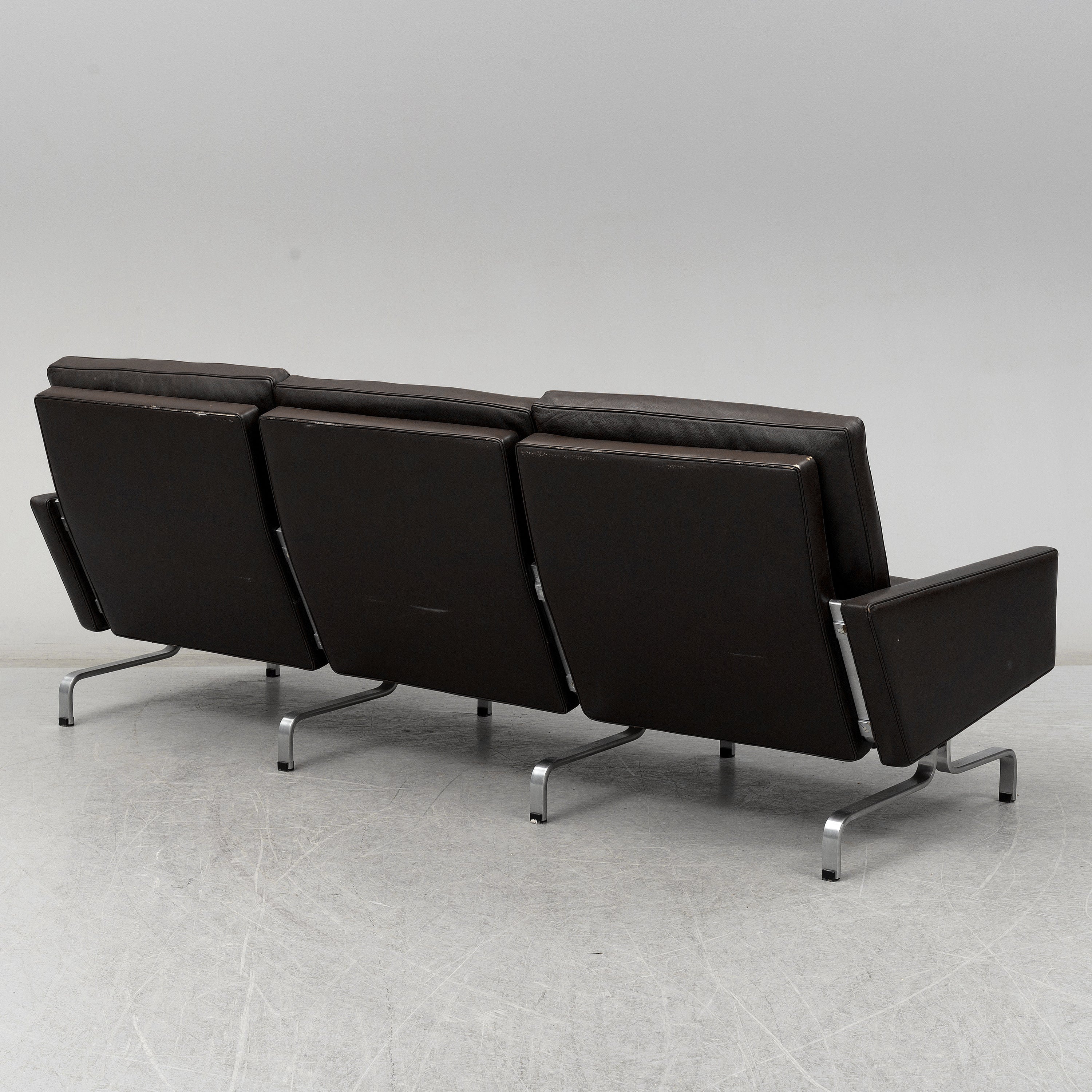 Poul Kjærholm PK31/3 Leather Sofa for Fritz Hansen