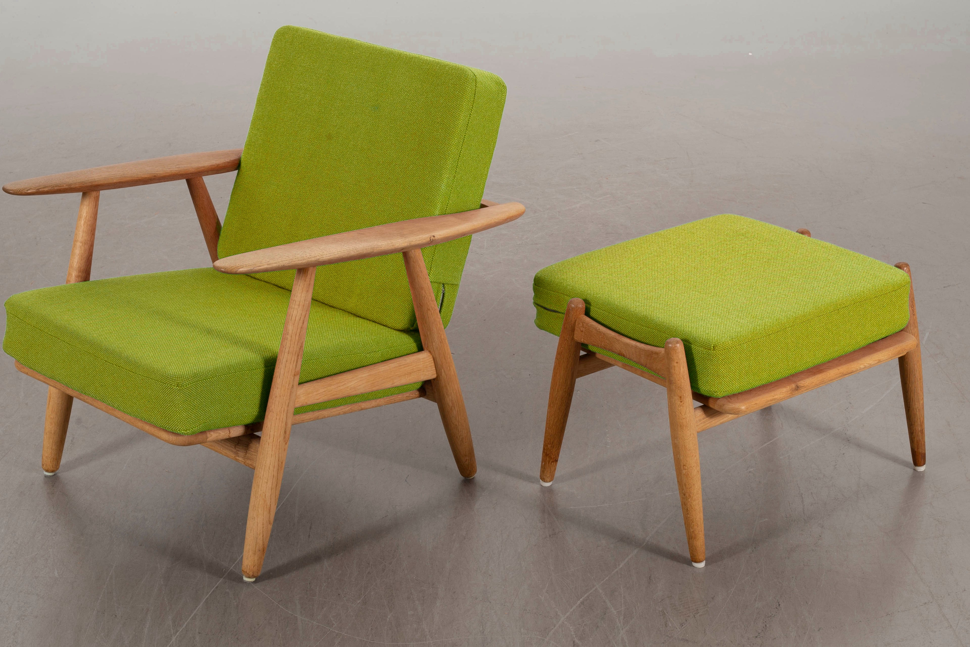 GE-240 Cigarren Lounge Chair and Ottoman by Hans Wegner for Getama
