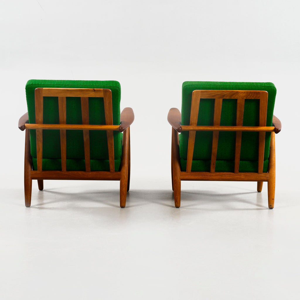 Hans J. Wegner GE-240 "Cigarren" Lounge Chairs for Getama, Pair