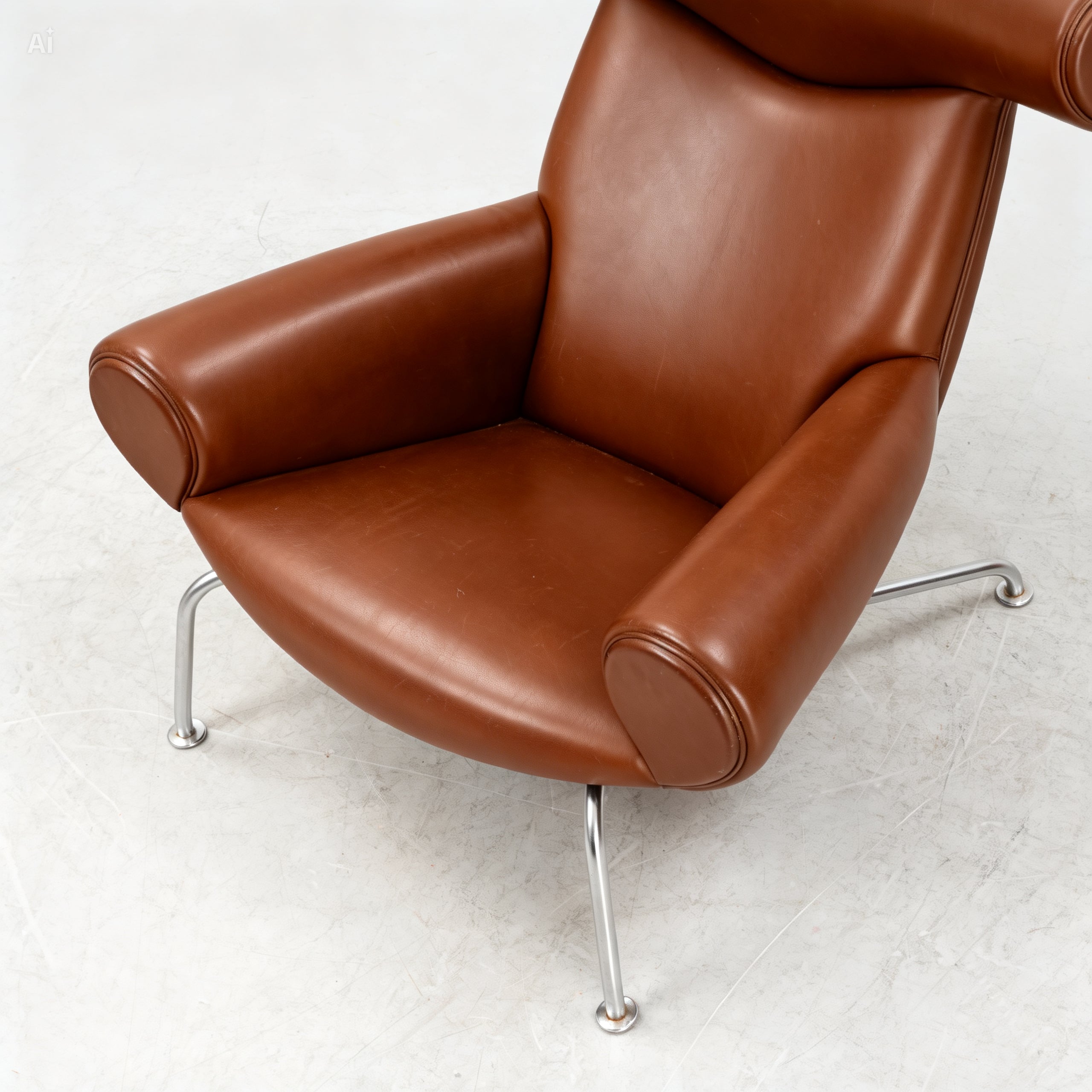Ox Chair and Ottoman by Hans Wegner for Erik Jørgensen