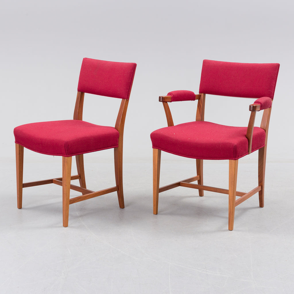 Josef Frank Model 695 Dining Chairs for Svenskt Tenn, Set of Six