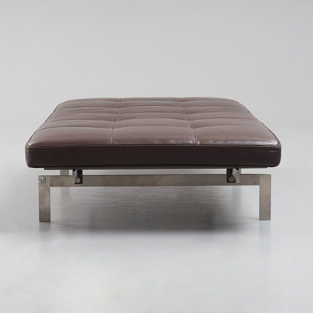 Poul Kjærholm PK-80 Daybed for Fritz Hansen in Dark Brown Leather