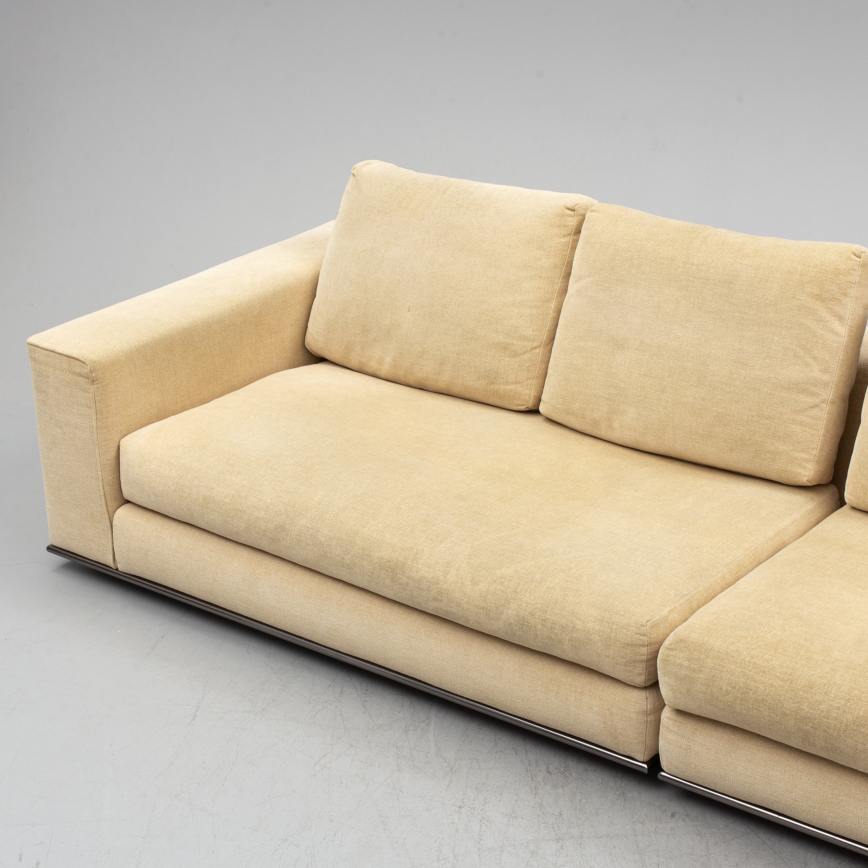 Rodolfo Dordoni Modular Sofa with Ottoman for Minotti, Italy