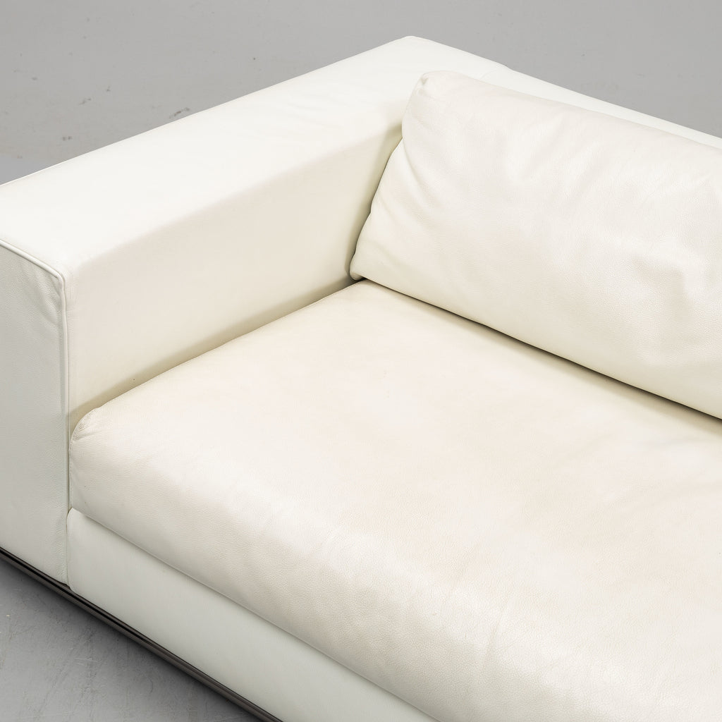Rodolfo Dordoni Hamilton Leather Sofa and Ottoman for Minotti