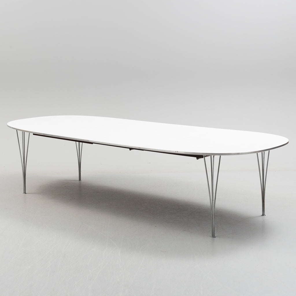 Bruno Mathsson & Piet Hein Superellips Extension Dining Table for Fritz Hansen