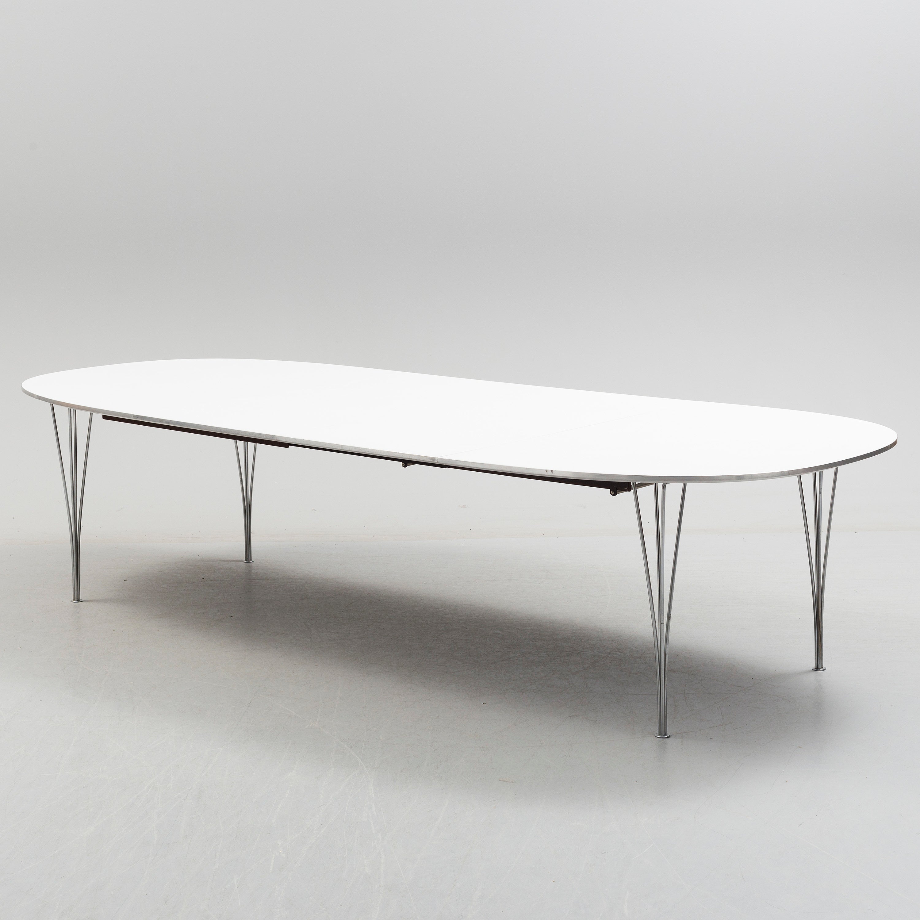 Bruno Mathsson & Piet Hein Superellips Extension Dining Table for Fritz Hansen