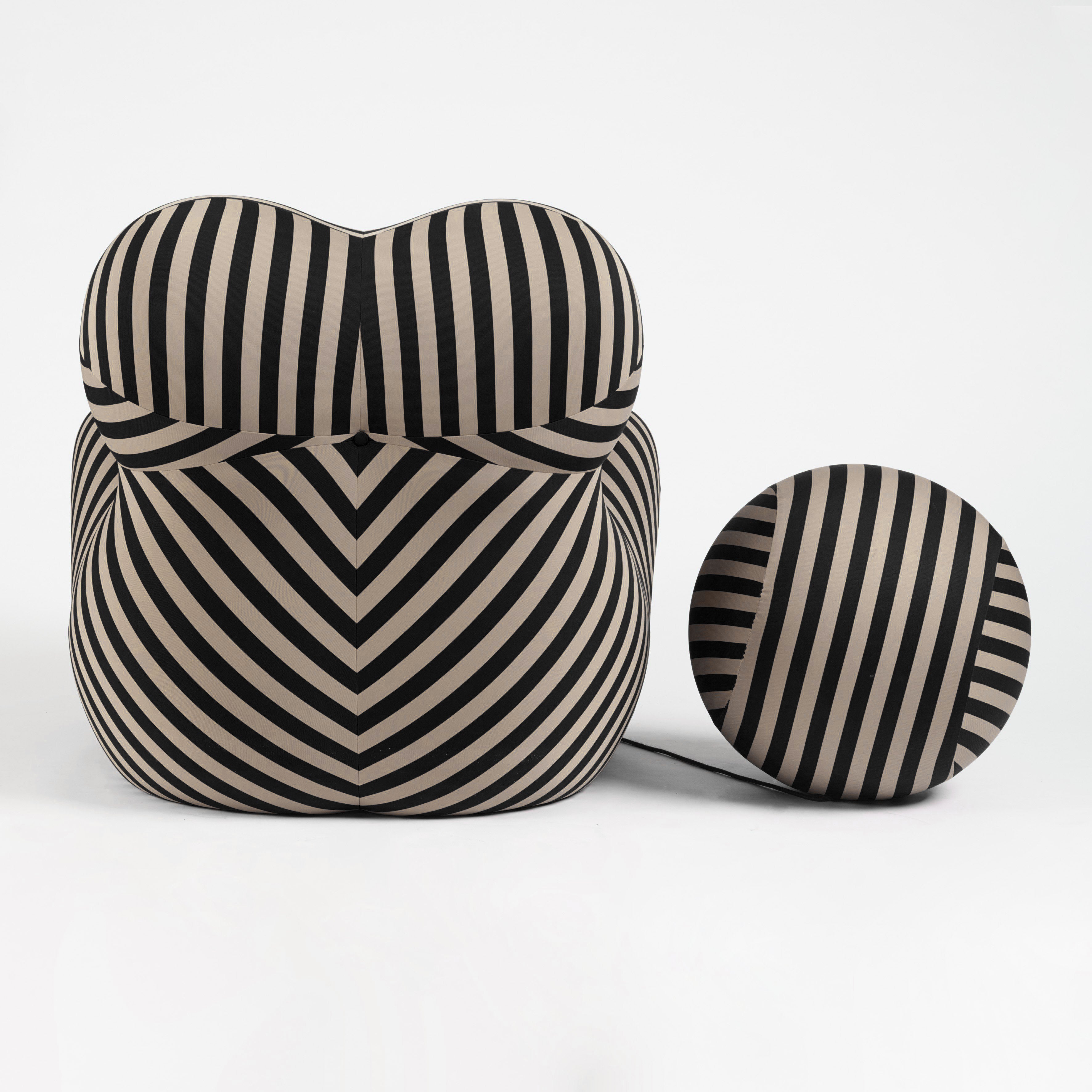 Gaetano Pesce UP5 “La Mamma” Armchair with UP6 Ottoman for B&B Italia, Italy