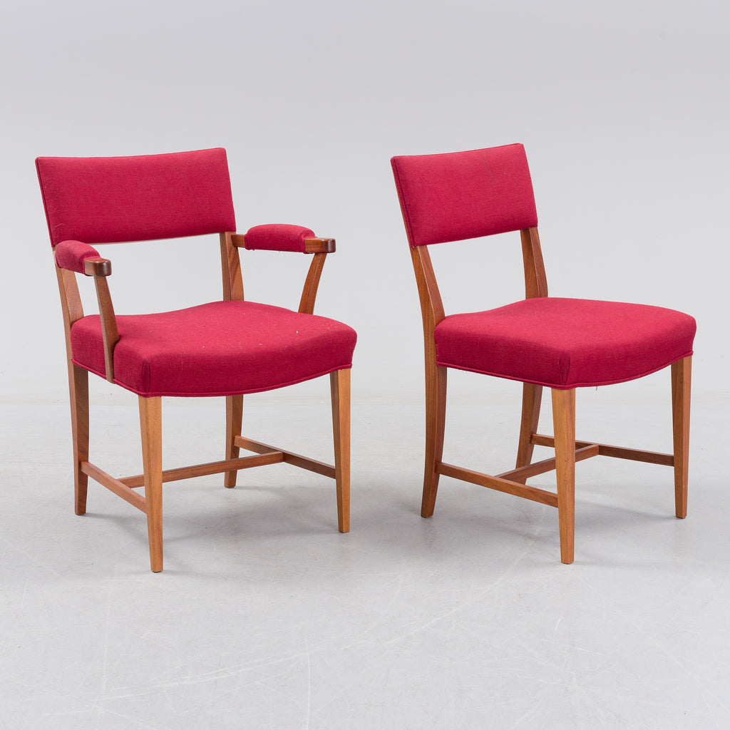 Josef Frank Model 695 Dining Chairs for Svenskt Tenn, Set of Six