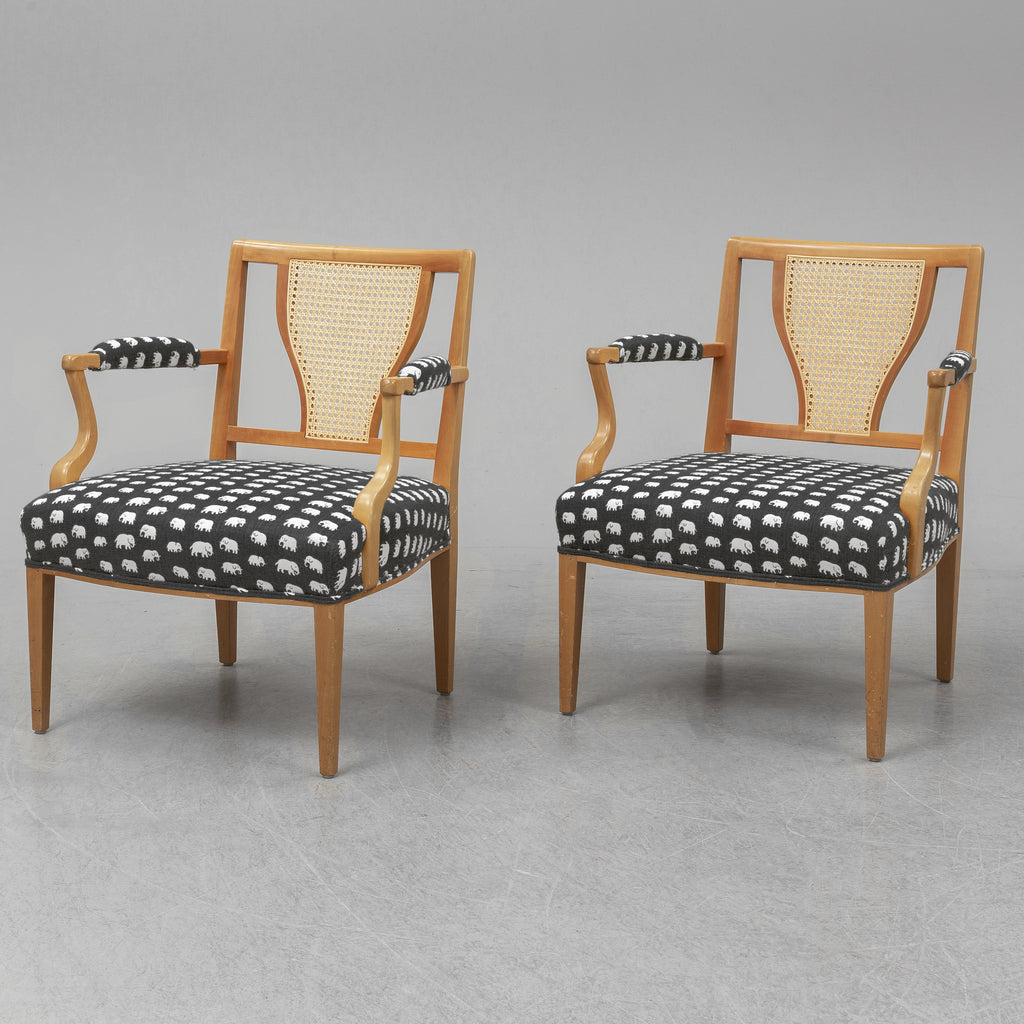Josef Frank Model 969 Armchairs for Svenskt Tenn, Sweden, Pair
