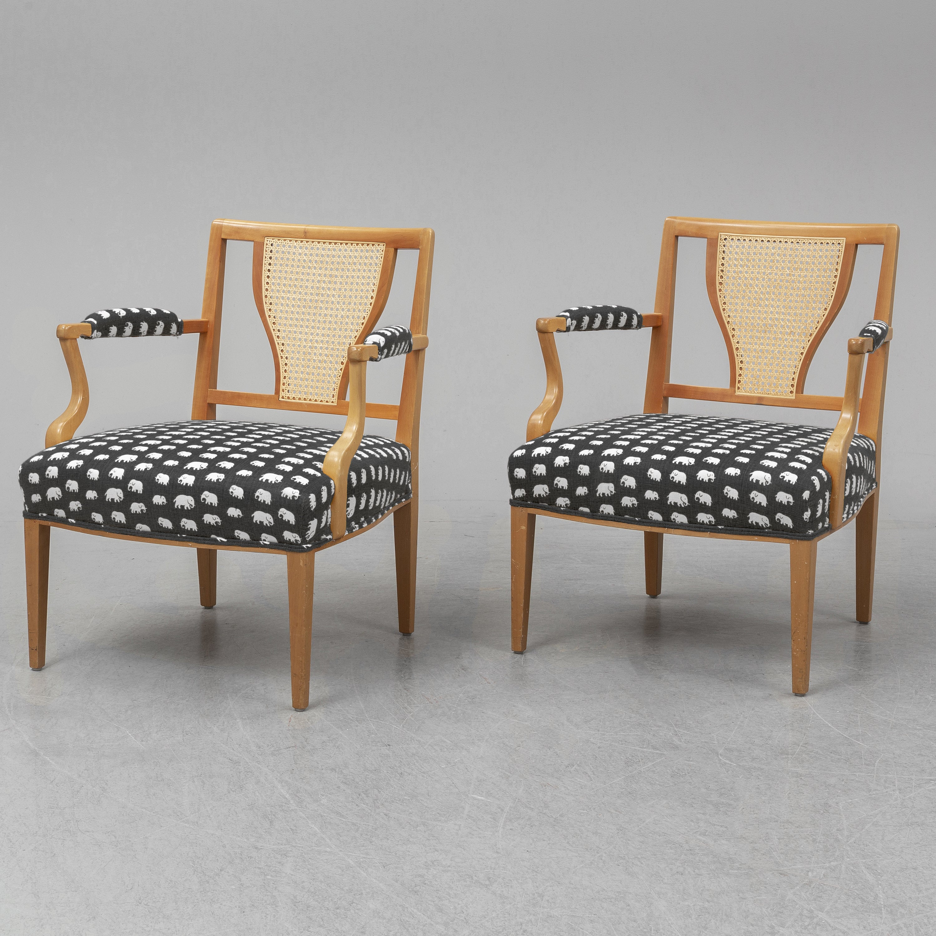 Josef Frank Model 969 Armchairs for Svenskt Tenn, Sweden, Pair