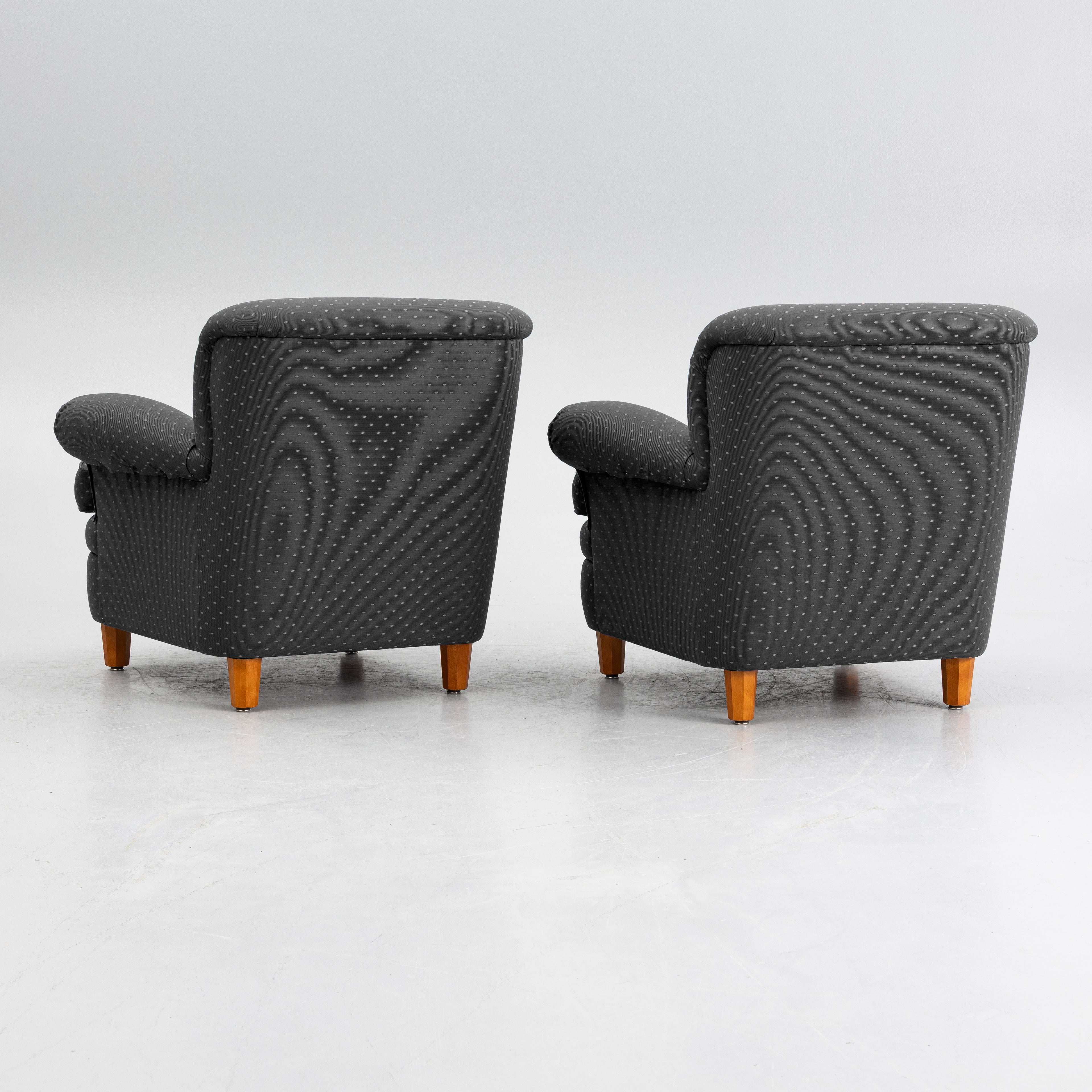 Pair of Model 568 Armchairs by Josef Frank for Svenskt Tenn