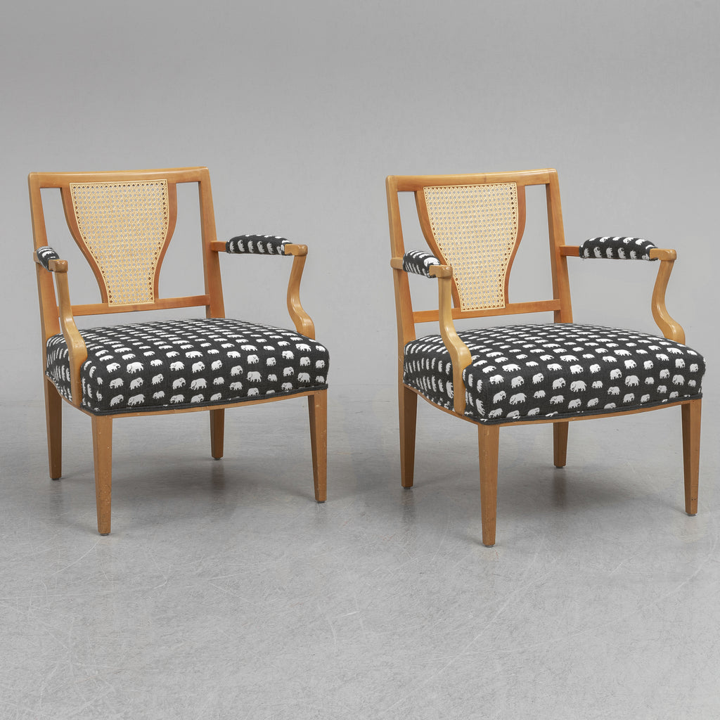 Josef Frank Model 969 Armchairs for Svenskt Tenn, Sweden, Pair