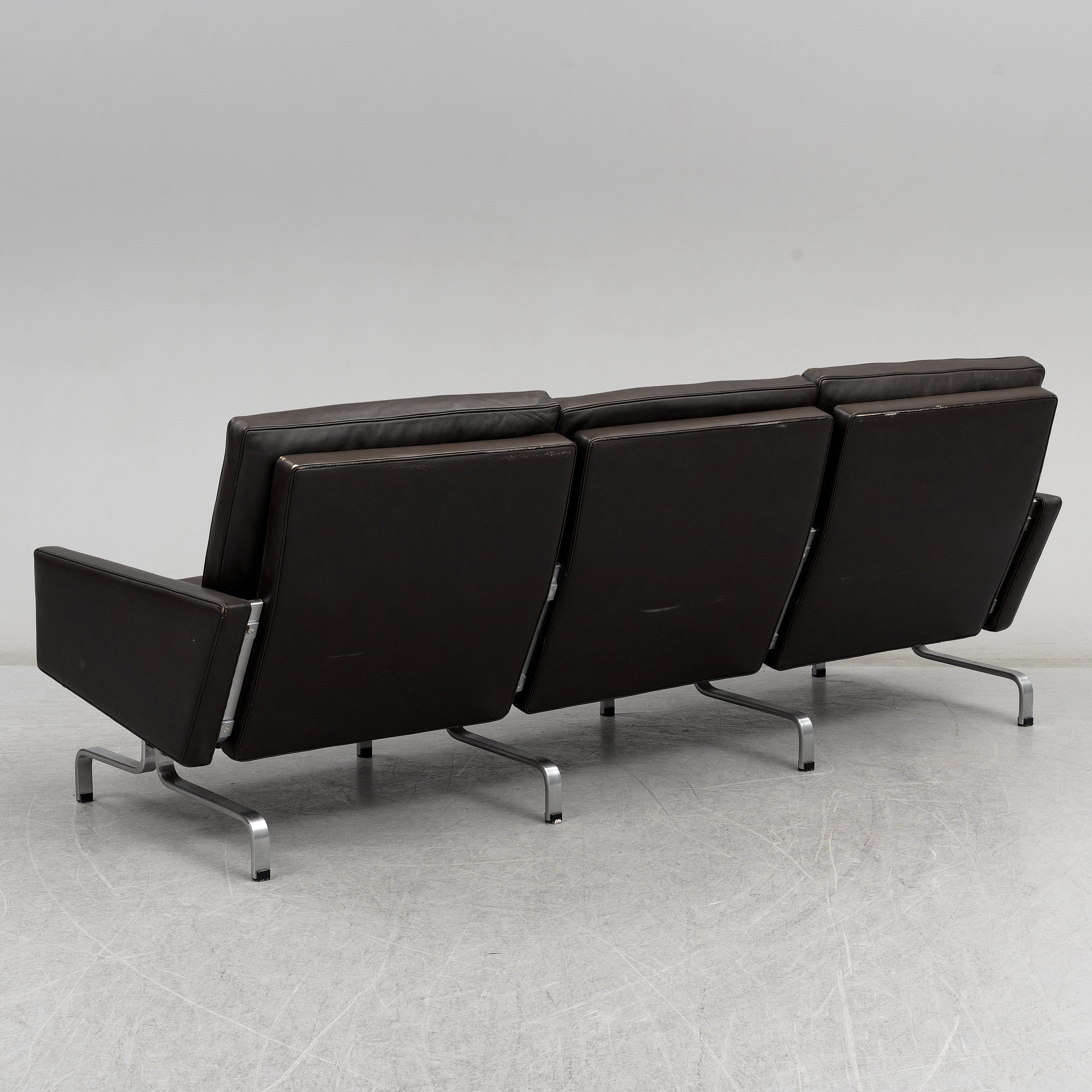 Poul Kjærholm PK31/3 Leather Sofa for Fritz Hansen