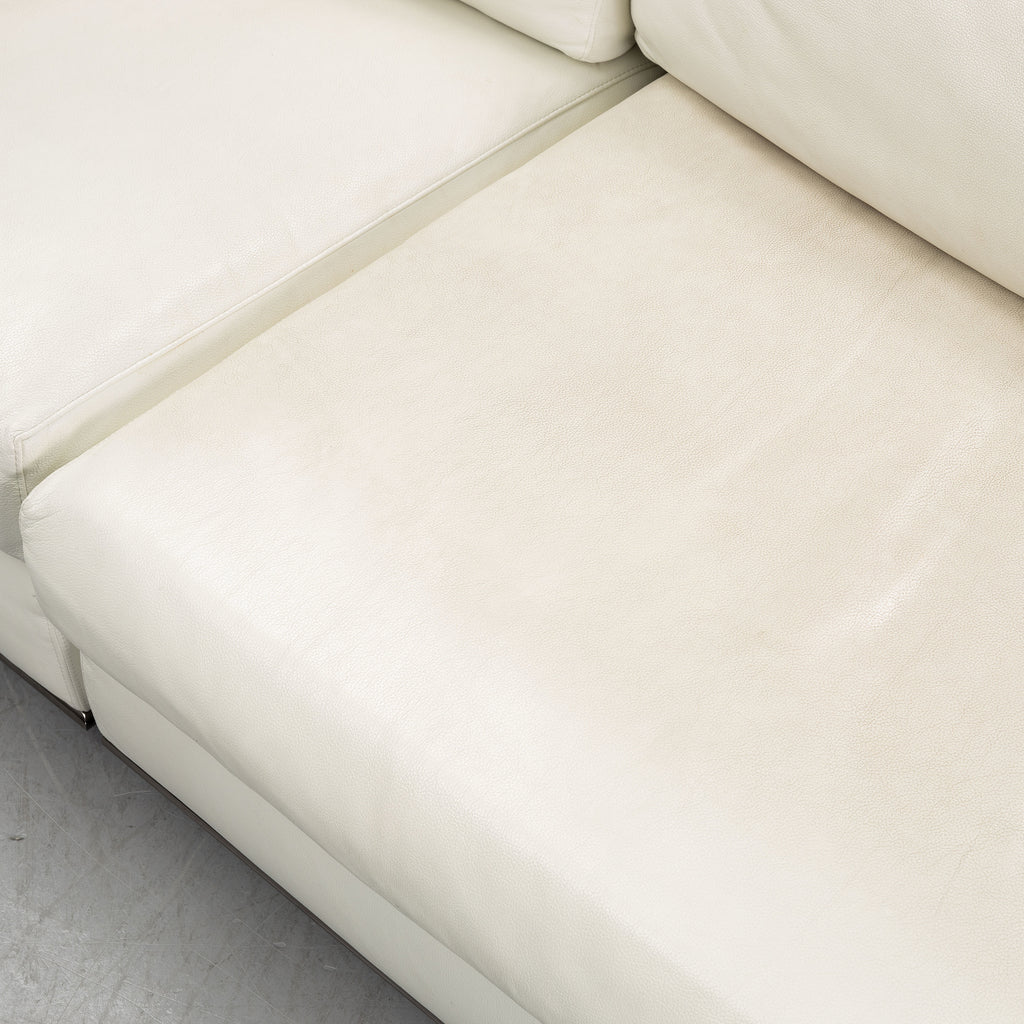 Rodolfo Dordoni Hamilton Leather Sofa and Ottoman for Minotti