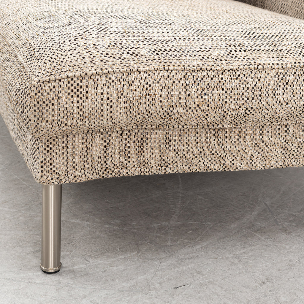 Frigerio Tiziano Three-Seat Sofa in Beige Fabric, Italy