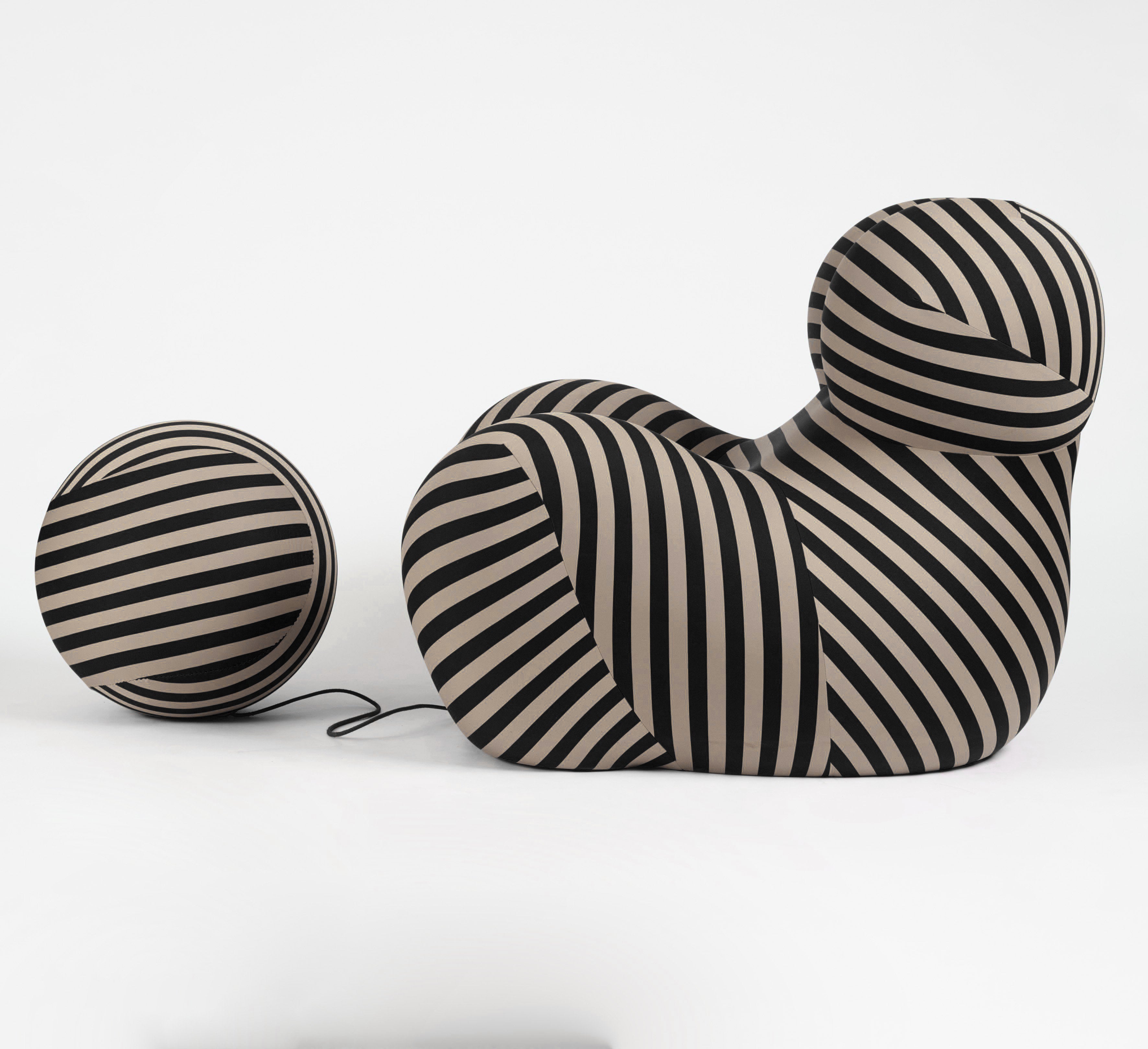 Gaetano Pesce UP5 “La Mamma” Armchair with UP6 Ottoman for B&B Italia, Italy
