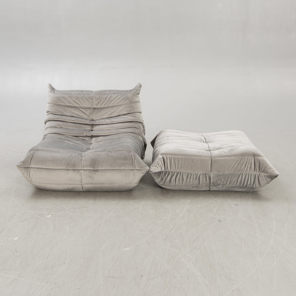 Michel Ducaroy Togo Sofa, Lounge Chair and Ottoman for Ligne Roset