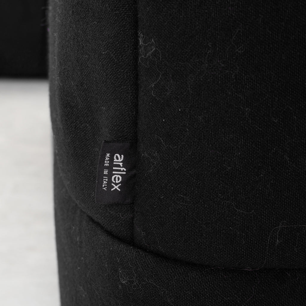 Cini Boeri Strips Modular Sofa & Ottoman for Arflex in Black