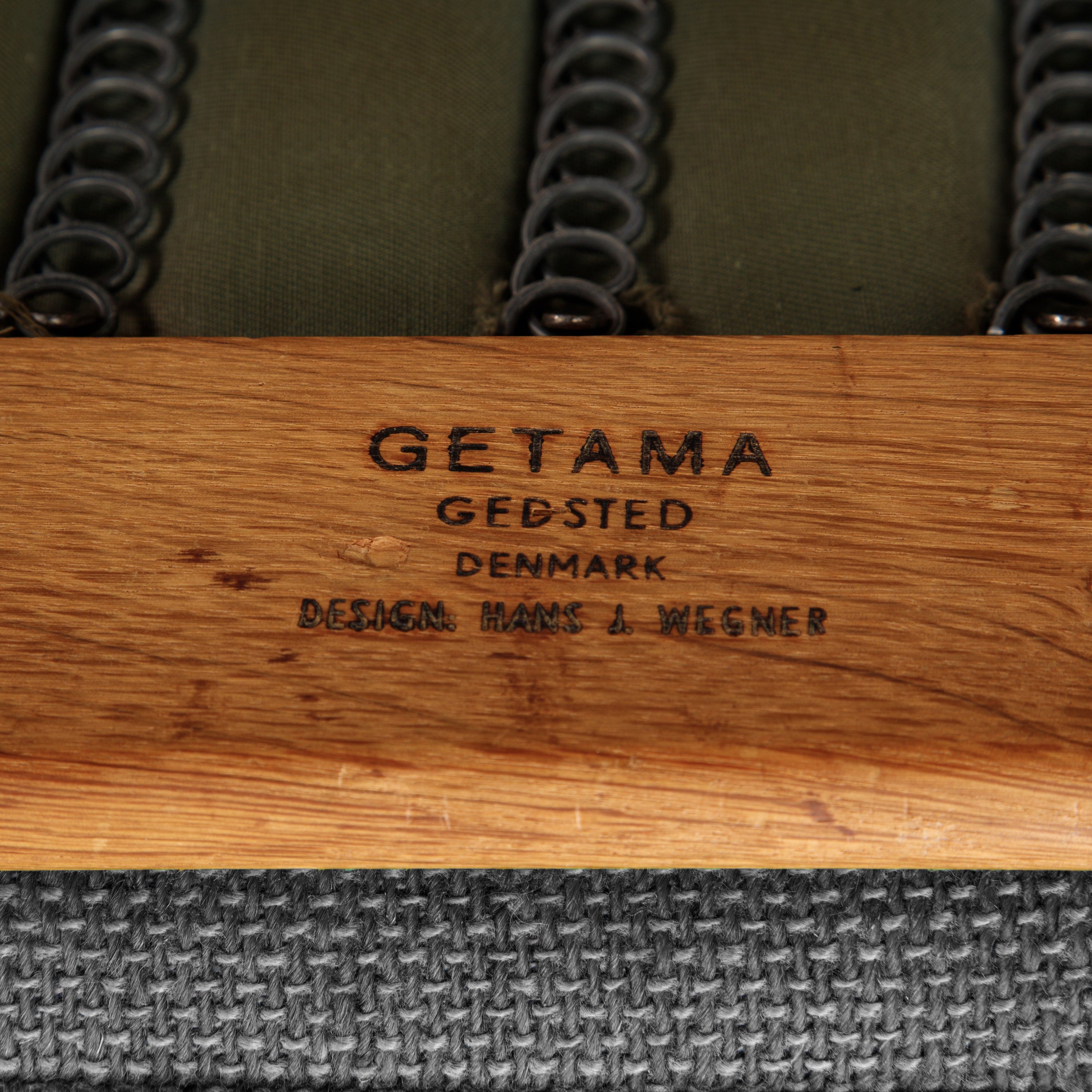 Pair of GE-240 Cigar Chairs by Hans Wegner for Getama