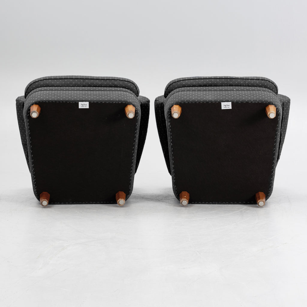 Pair of Model 568 Armchairs by Josef Frank for Svenskt Tenn