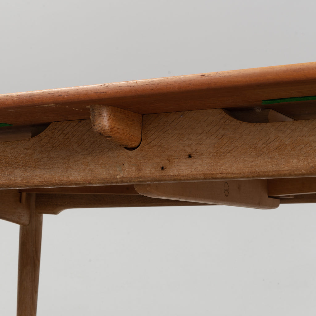 Hans J. Wegner W2 Dining Chairs and AT-312 Extension Table for C.M. Madsen & Andreas Tuck