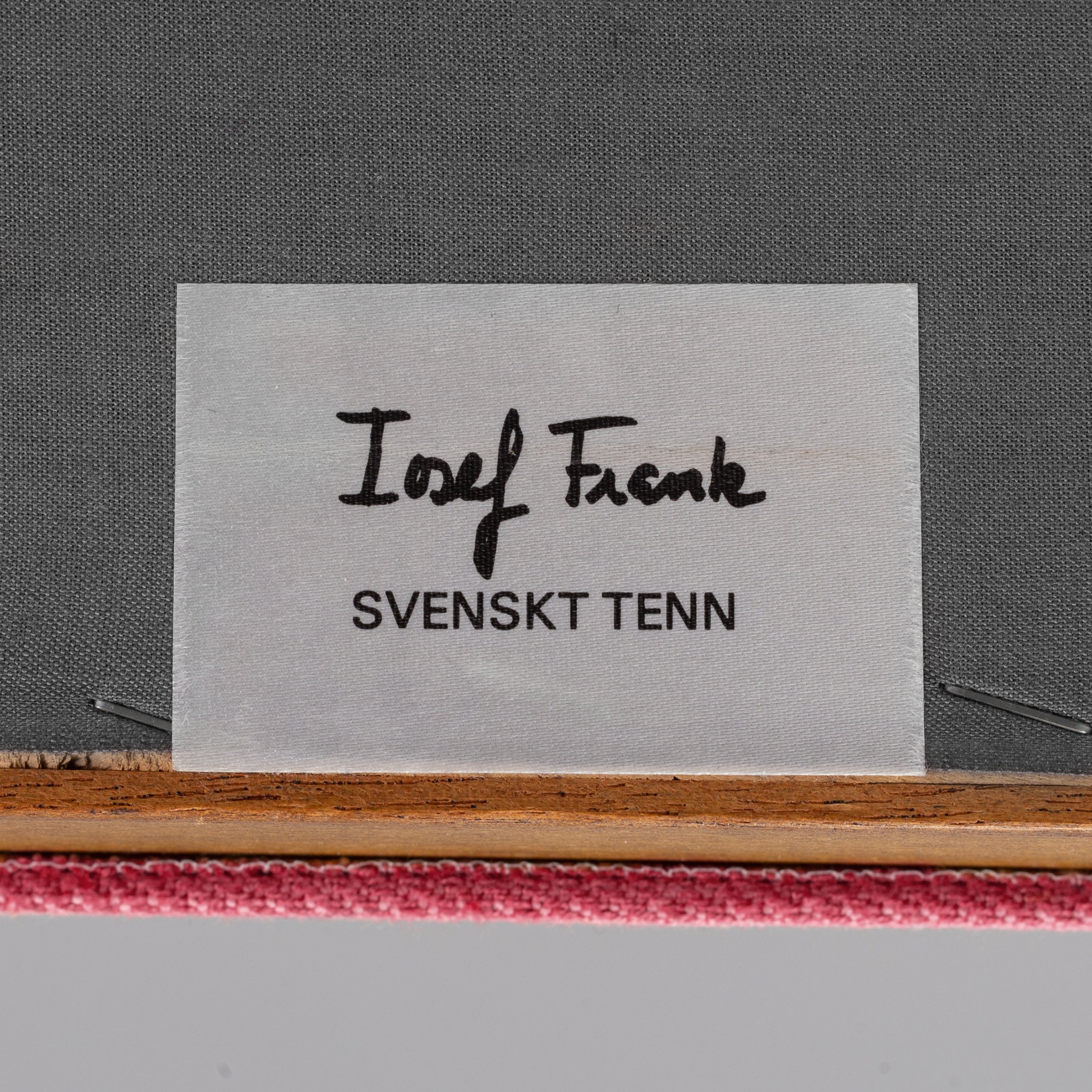 Josef Frank Model 868 Armchairs, Pair, Svenskt Tenn, Pink “Vägen” Upholstery