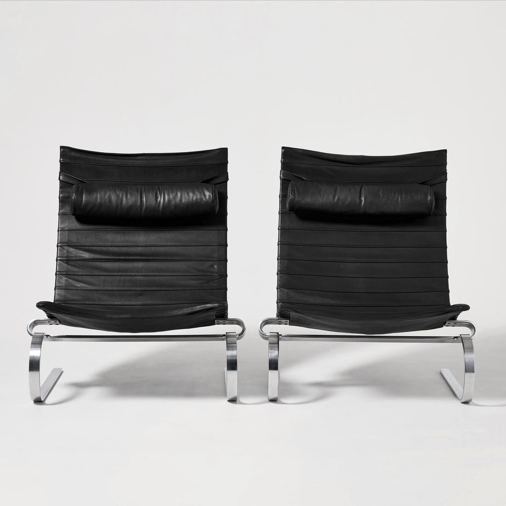Poul Kjærholm PK20 Lounge Chairs for E. Kold Christensen, Pair