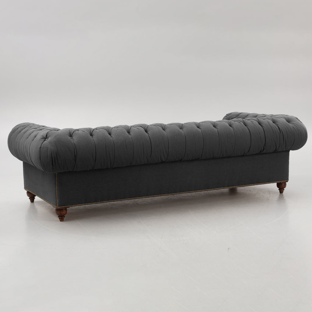 Ralph Lauren Home Chesterfield Sofa in Gray Denim 2018