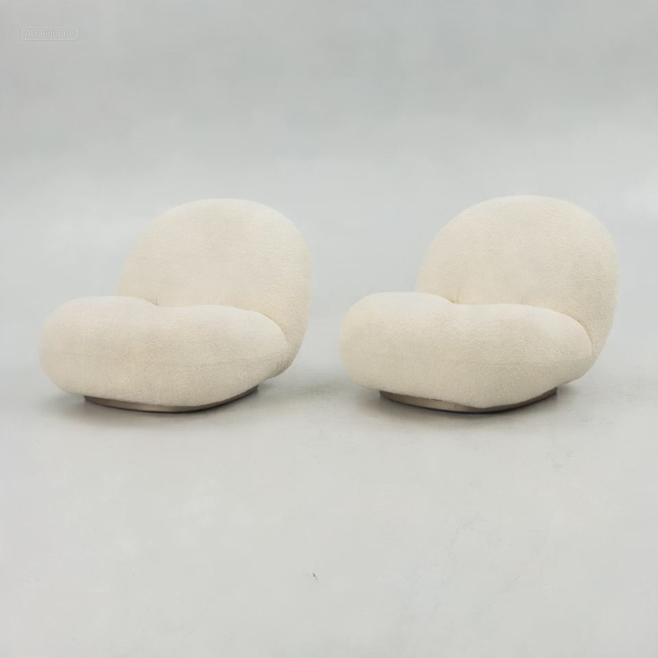 Pierre Paulin Pacha Lounge Chairs for GUBI, Pair